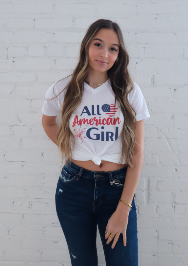 All American Girl Fourth of July Tee