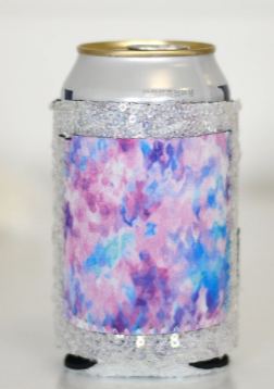 Abstract Sequin Can Cooler