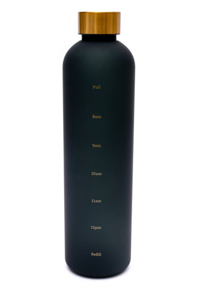 Black and Gold Water Bottle
