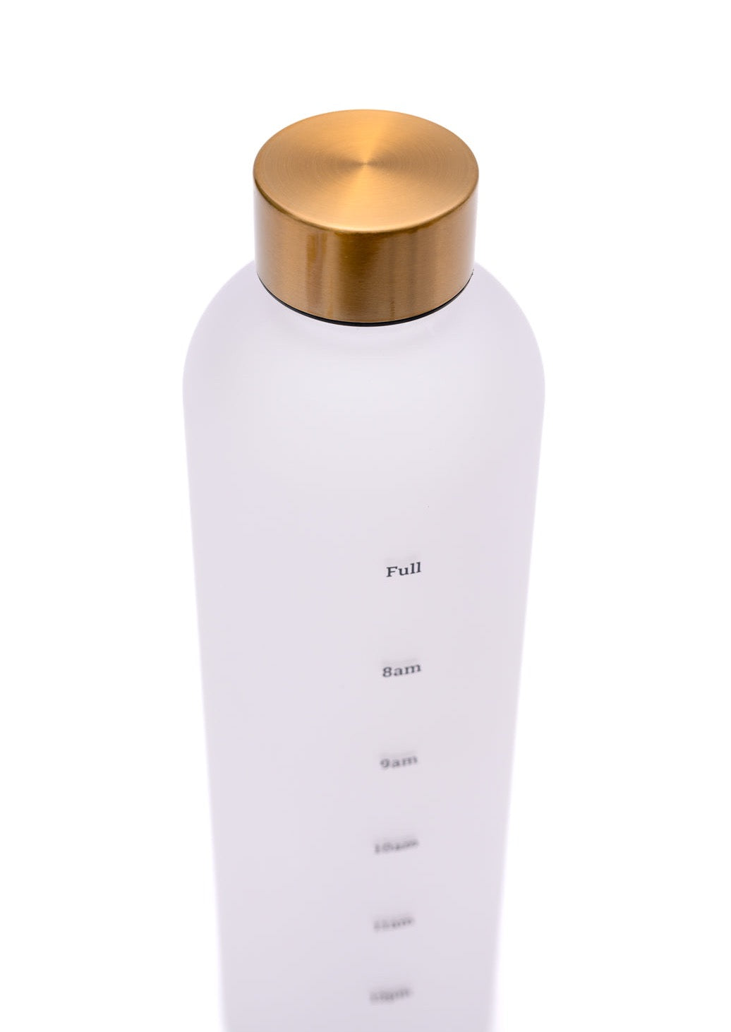 White and Gold Water Bottle