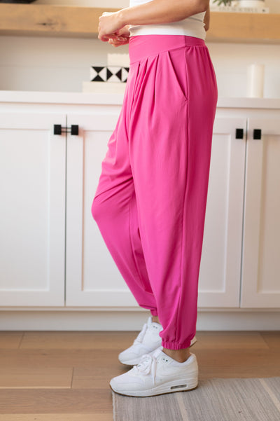 Pink Slouchy Joggers by RaeMode