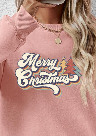 Merry Christmas Round Neck Sweatshirt