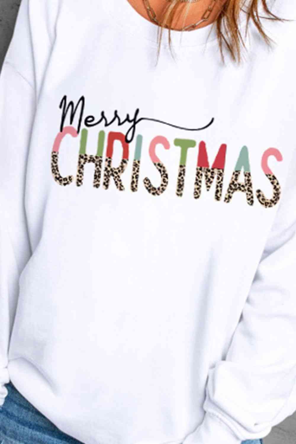 Merry Christmas Graphic Sweatshirt