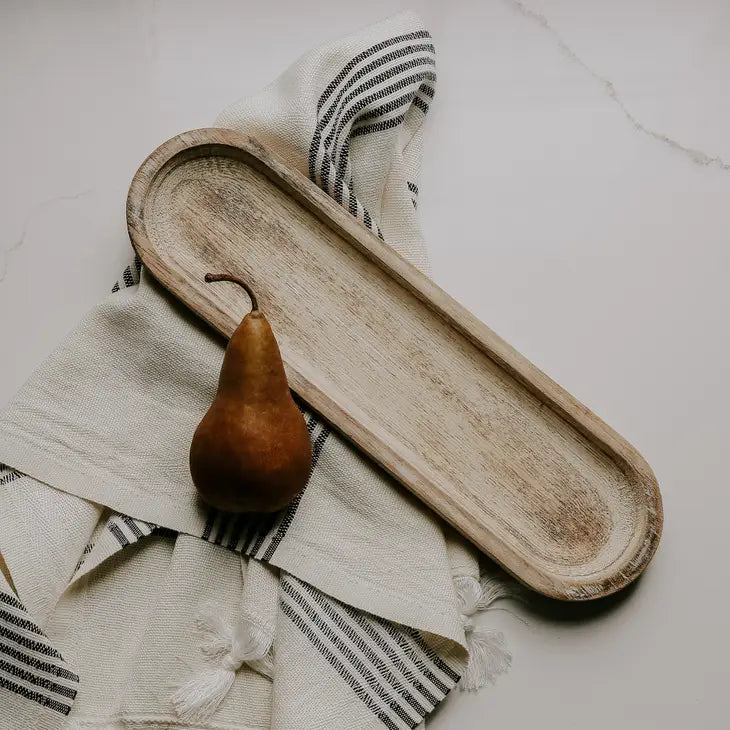 PREORDER: Large Wood Tray Rustic