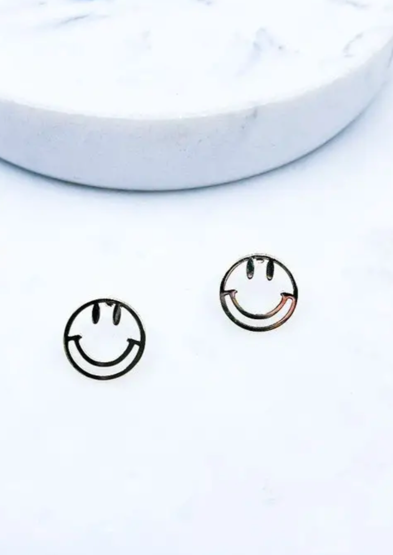 Smiley Post Earrings