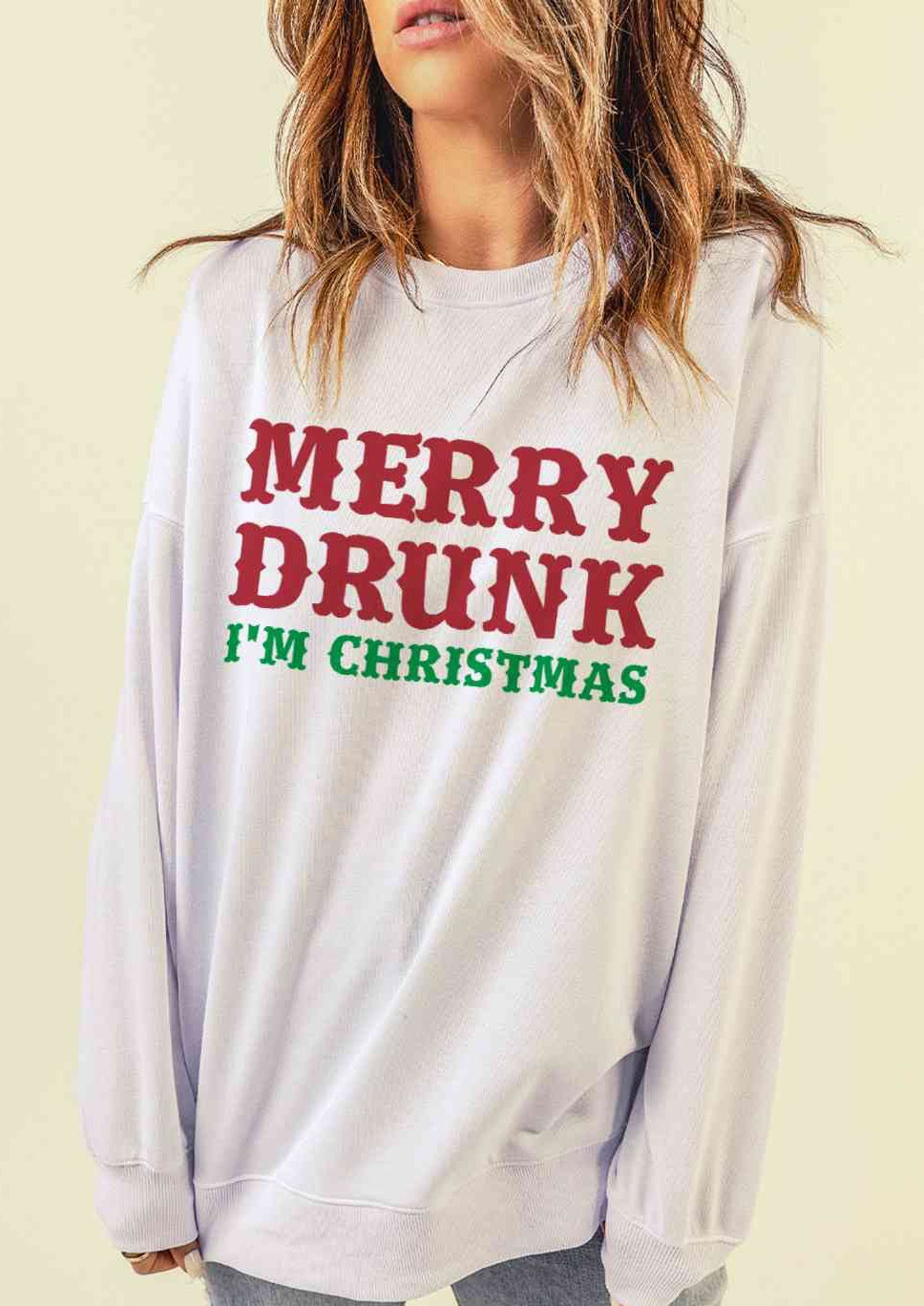 Merry Drunk Graphic Sweatshirt