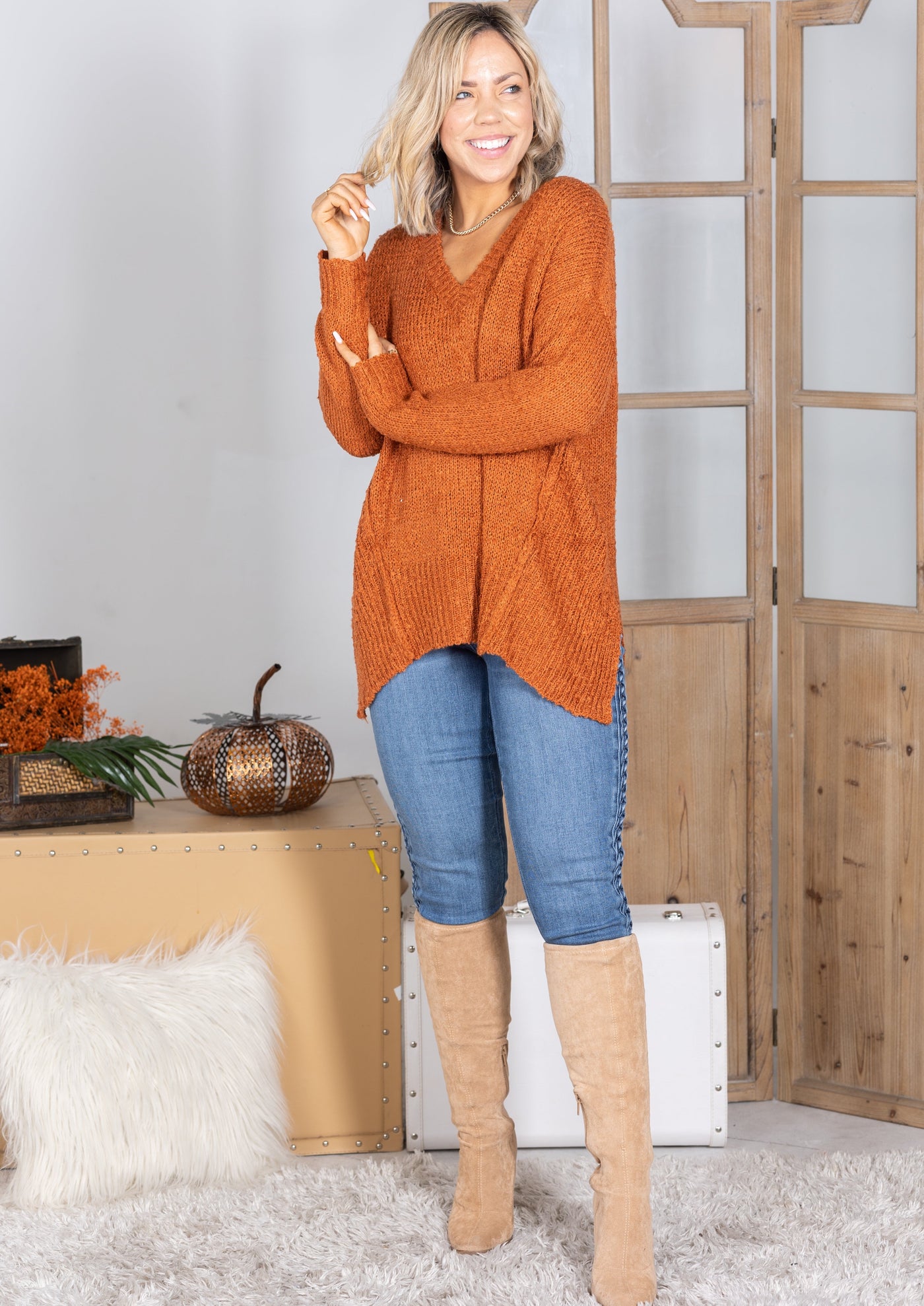 Feels Like Fall - Popcorn Sweater – Meraki Boutique