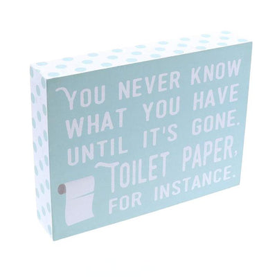 "Toilet Paper Humor" Box Sign